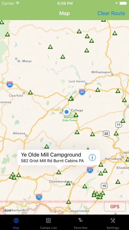 Pennsylvania – Camping & RV spots