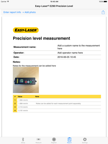 Precision Level iPad screenshot