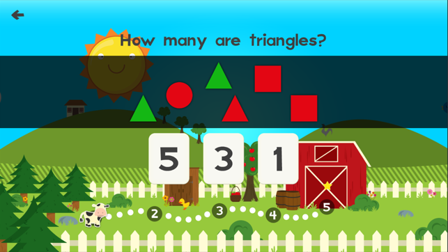 ‎Animal Math Preschool Math Games for Kids Math App Screenshot