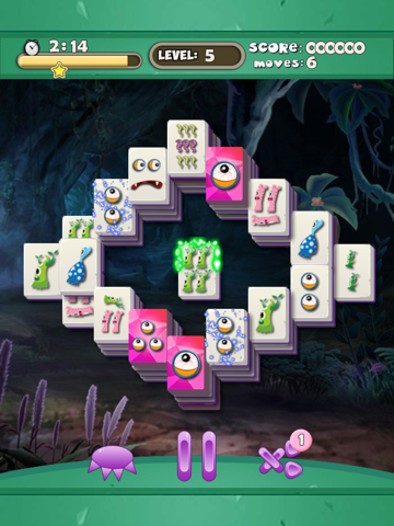 Screenshot #5 pour Weird Tiny Monster Mahjong Free - Addicting Chinese tile-matching board game