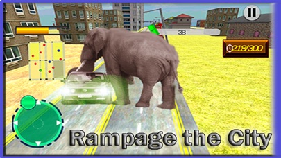 Screenshot #2 pour Elephant Run Simulator 2016 - Non Stop Ville Rampage & Crashing Défense contre les chasseurs et les Bulls