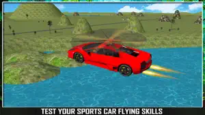 Flying Car Driving Simulator Free Extreme Car Helicopter Flight screenshot 4