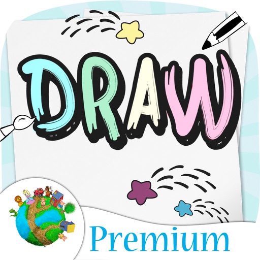 Draw and paint your sketch - for preschool children – Premium icon