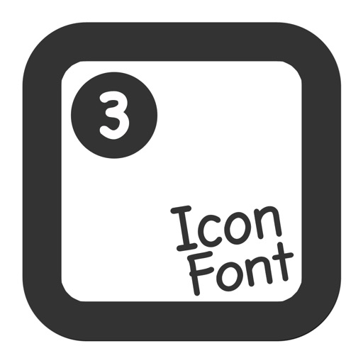 Icon Font - with tagline for Google Material Icons icon