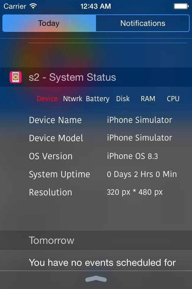 S2 System Status Monitor Lite with usage Widget battery charge and Memory data Manager Info screenshot 3