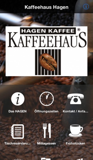 Screenshot #1 pour HAGEN Kaffee Kaffeehaus