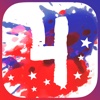 4th Of July Pro - Independence Day Everyday Watercolor Stickers Editor