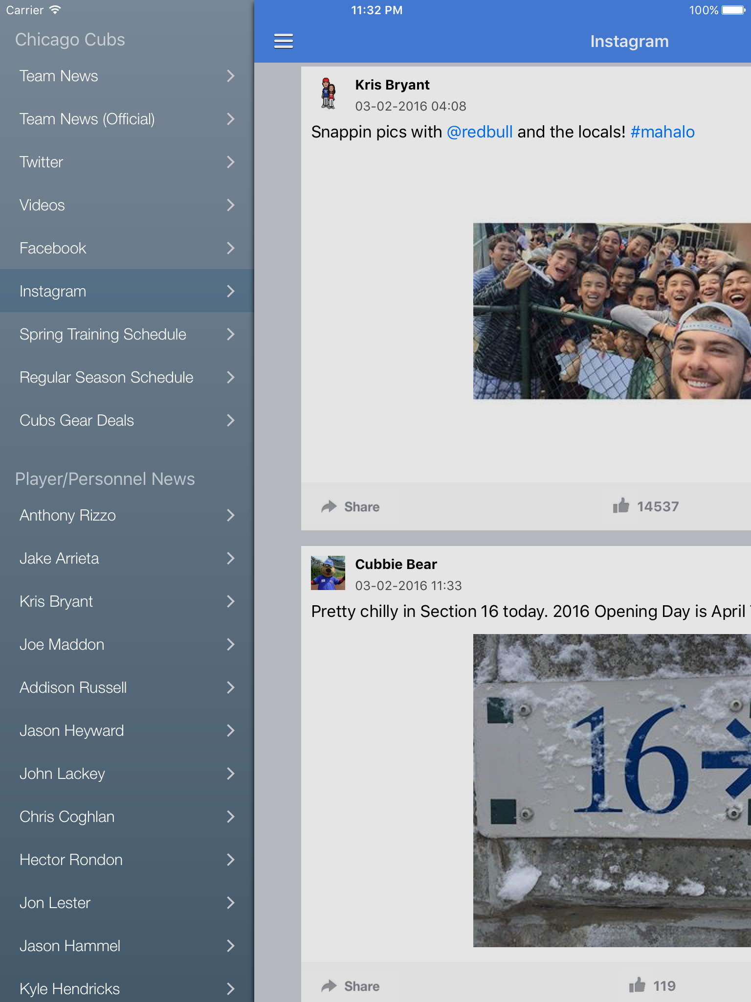 News Surge for Chicago Cubs Baseball Free Edition screenshot 8