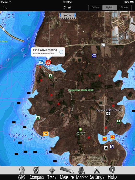 Oklahoma lakes GPS Charts Pro
