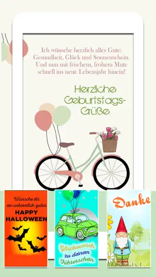 Screenshot von Glückwunsch-Karten Für Jeden Anlass - Grüße, Glückwünsche, Grußkarten & Spruchbilder auf dem iPhone 4
