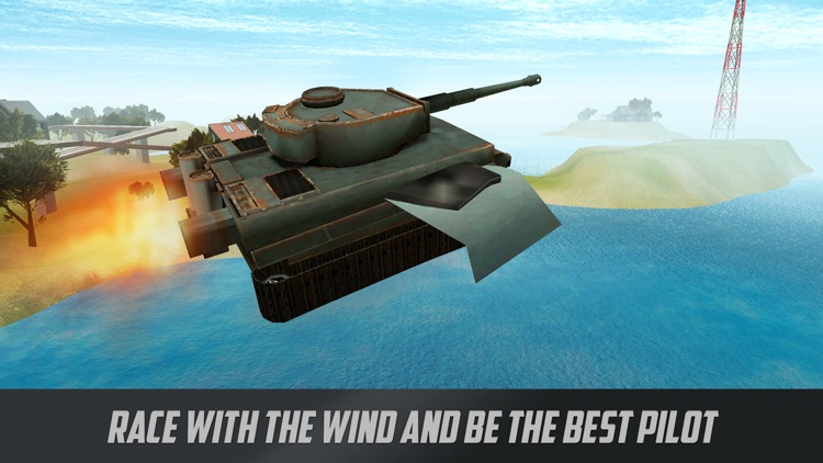 Battle Tank Flight Simulator 3D Full screenshot-3