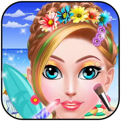 Free Games for Girls : Shophaholic Beach Makeover iOS App