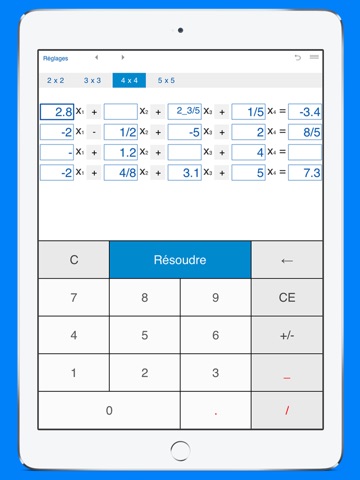 System solver and calculator for solving systems of linear equations screenshot 3