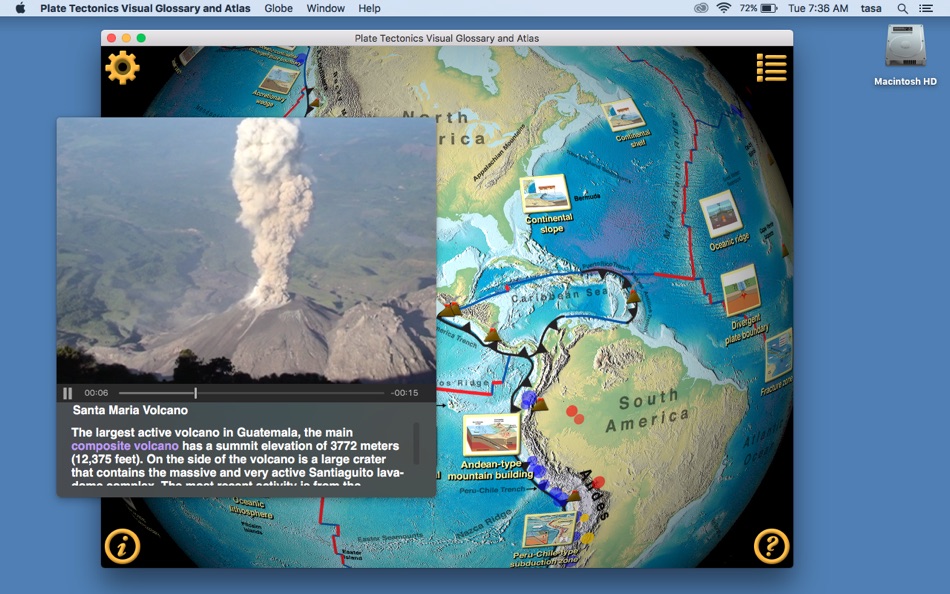 #5. Plate Tectonics Visual Glossary and Atlas (macOS) Bởi: DK Tasa, Inc.