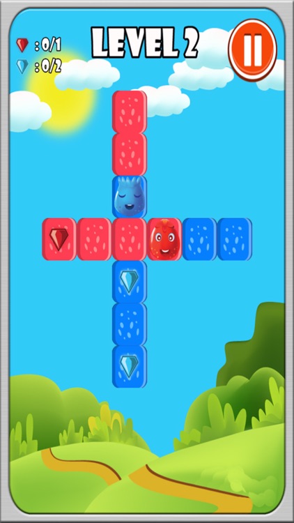 Blue And Red Diamond Collect Game