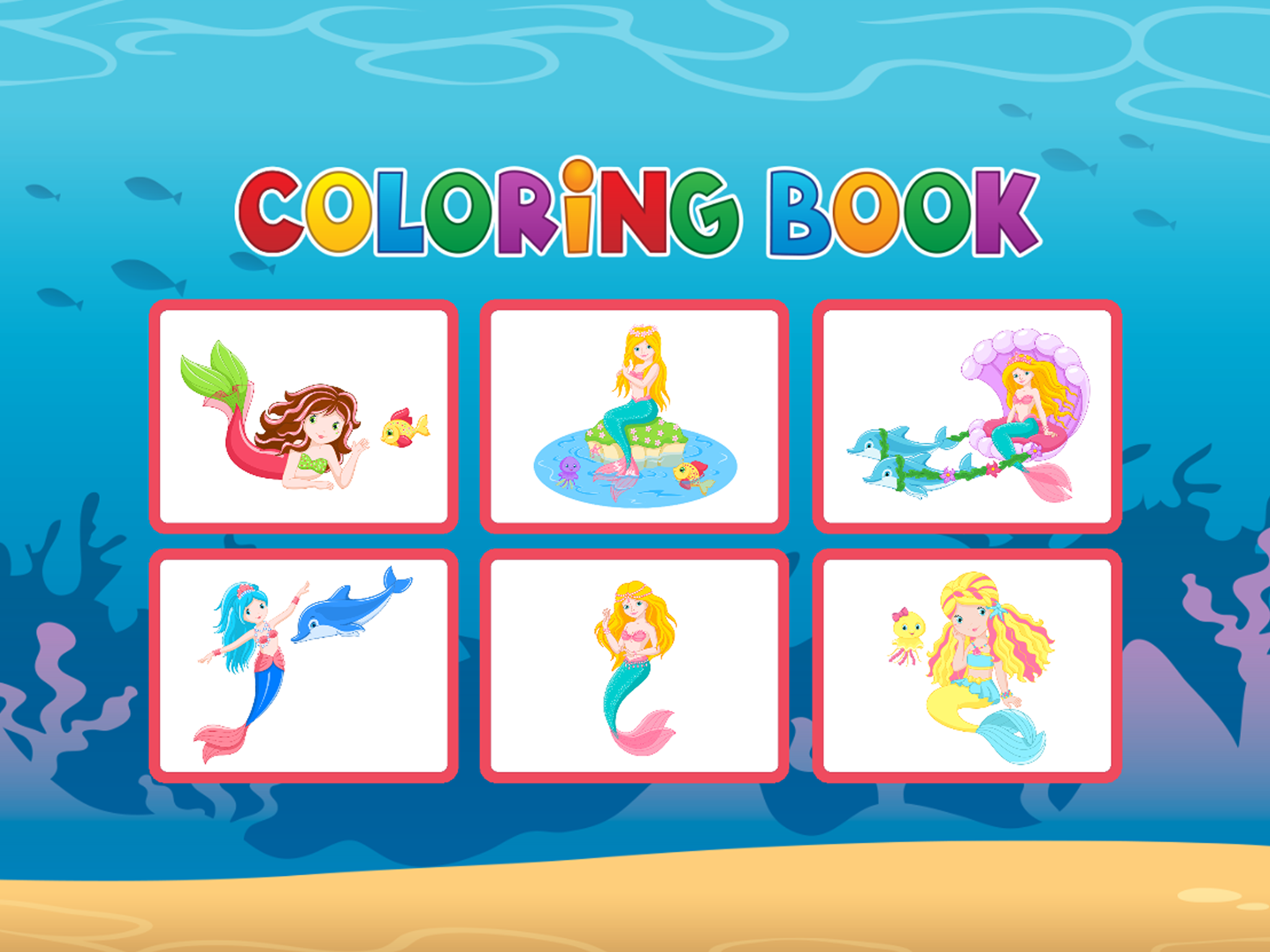 Mermaid Coloring Book - Painting Game for Kids screenshot 5