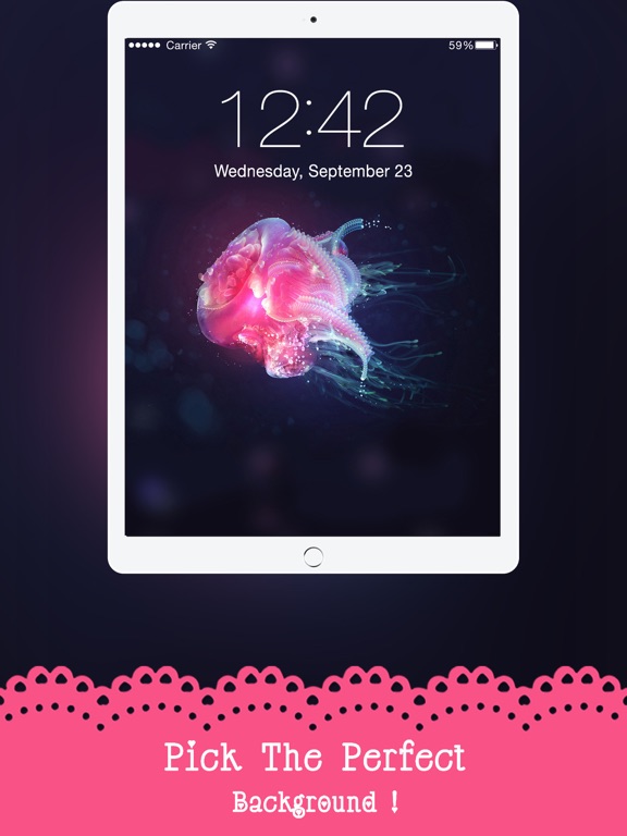 Screenshot #5 pour Stylish Pink Live Wallpapers & Backgrounds – HD quality Girly Theme Lock Screen Wallpaper