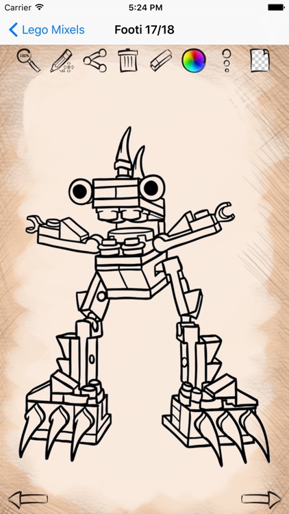 Drawing Ideas Lego Mixels Robots Edition screenshot-3