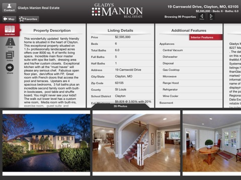 Gladys Manion Real Estate – St. Louis Home Search for iPad screenshot 3