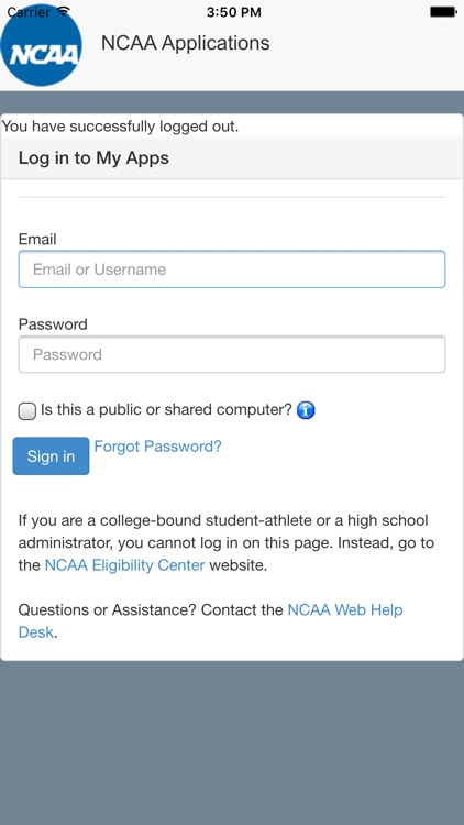 NCAA Apps