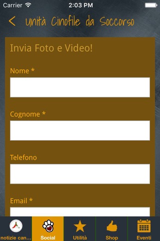 Unità Cinofile Protezione Civile screenshot 4