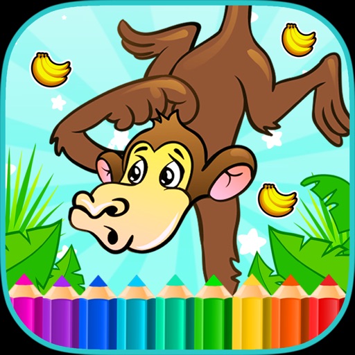 Bananas Monkey Coloring Books iOS App