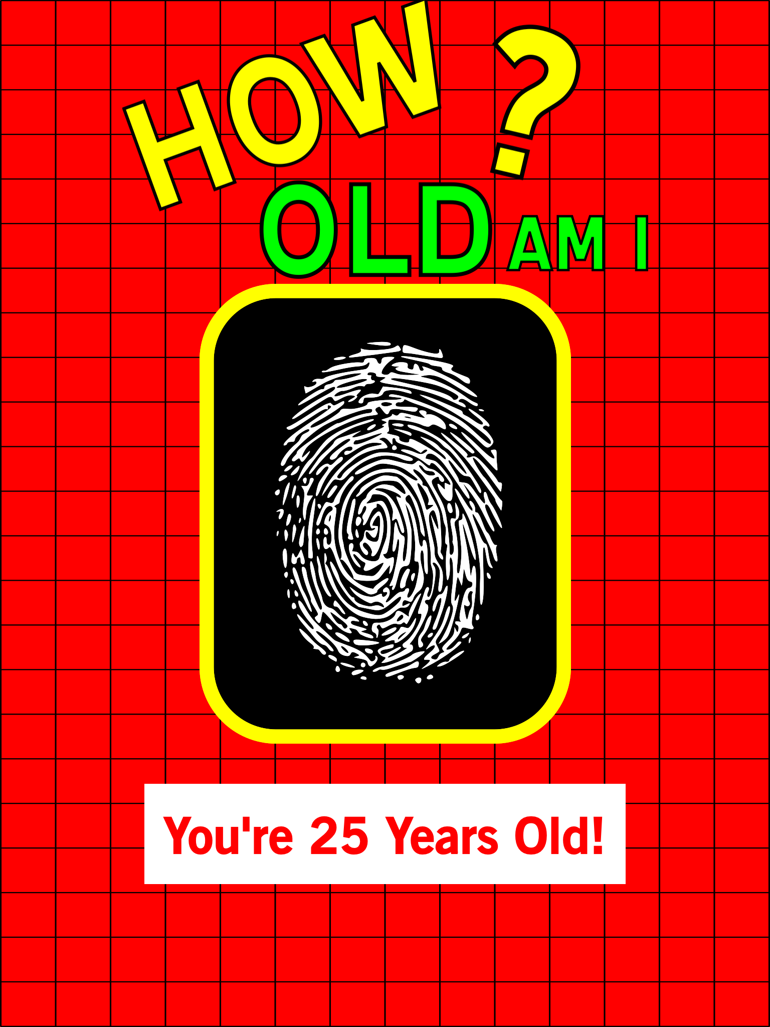 How Old Am I - Age Guess Fingerprint Touch Test Booth + HD