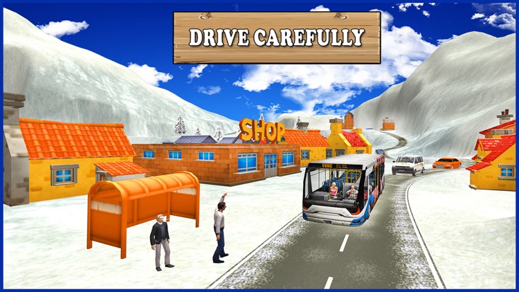 Extreme Snow Bus Driving - Bus Driver Simulator 3D screenshot-3