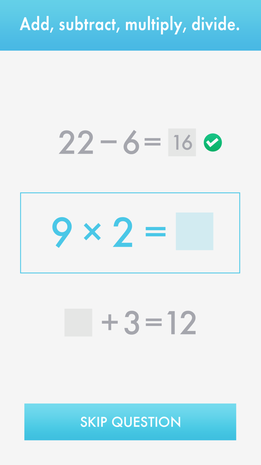 #2. Quick Math - Mental Arithmetic (iOS) Podle: Shiny Things