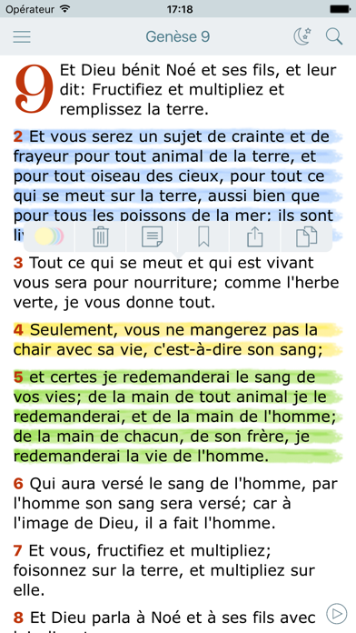 Screenshot #1 pour La Sainte Bible Darby en Français (French Audio)