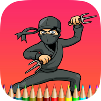 The Ninja Coloring Book Learn to draw and color a ninja weapon and more