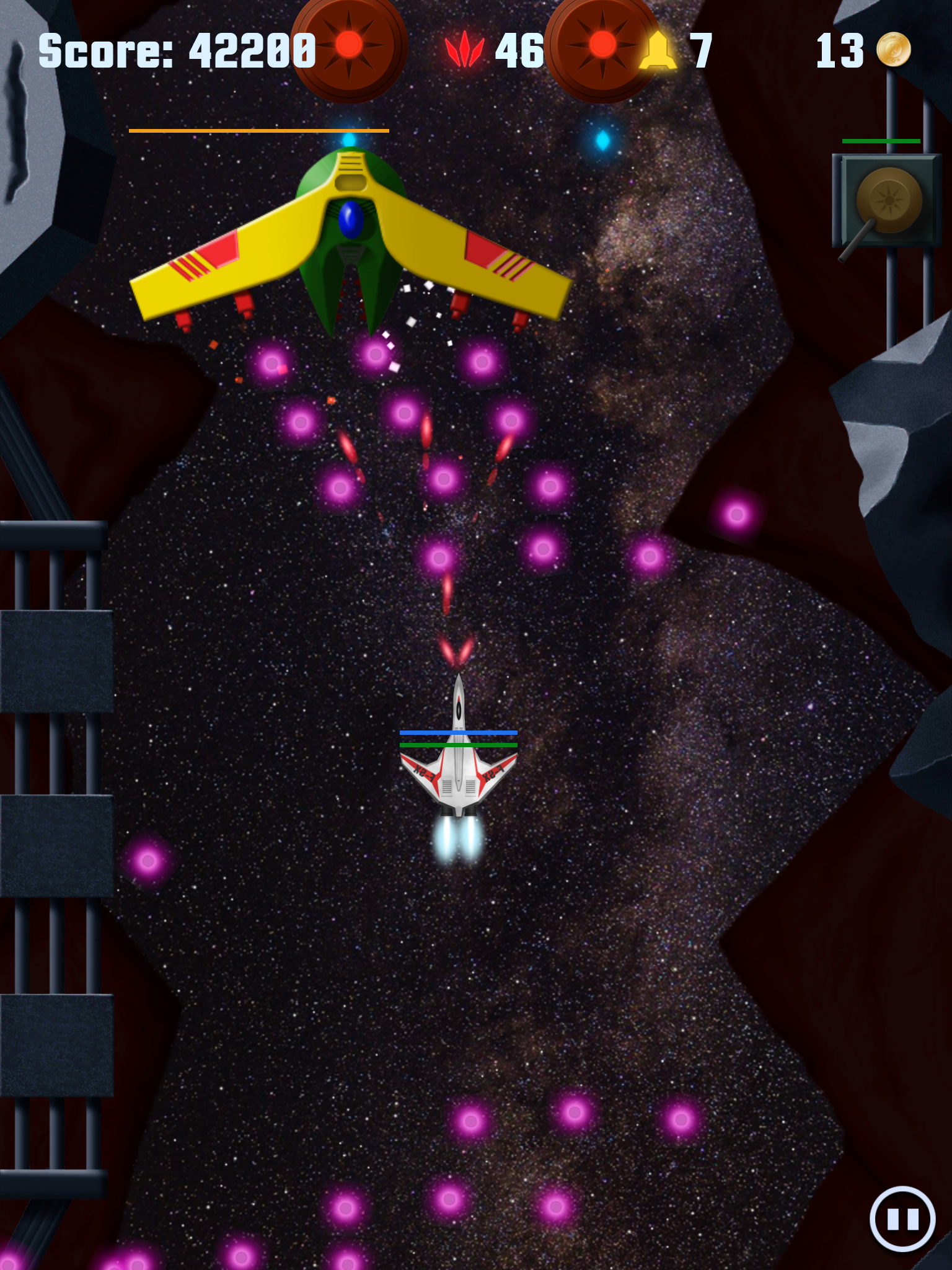 Incident X - Deep space plasma hell shoot them up screenshot 4