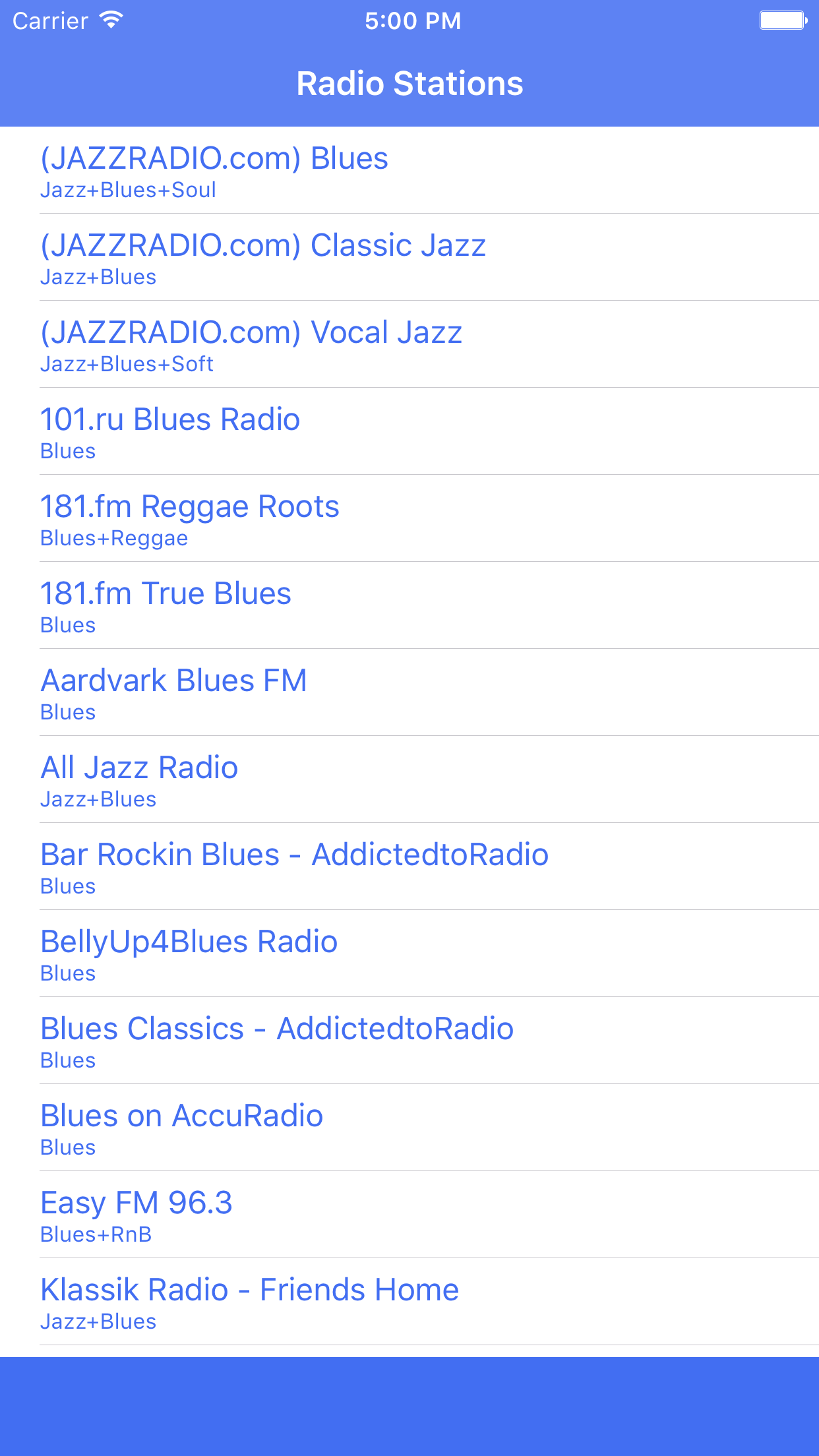Radio Channel Blues FM Online Streaming screenshot 1