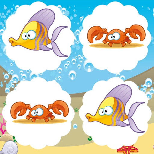 Animal-s Underwater Memo For Kids: Fun Education-al Kids Game Icon