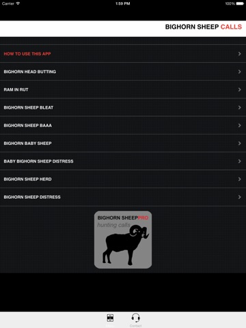 REAL Bighorn Sheep Hunting Calls - 8 Bighorn Sheep CALLS & Bighorn Sheep Sounds! -- (ad free) BLUETOOTH COMPATIBLE screenshot 2