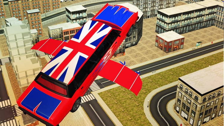 Futuristic Flying Country Car