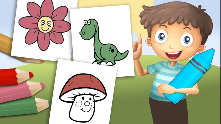 Coloring book for kids pictures and drawings to paint - Premium
