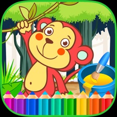 Activities of Monkey Crazy Coloring Books