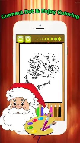 Game screenshot Brain dots Christmas & Santa claus Coloring Book - connect dot coloring pages games free for kids and toddlers any age hack