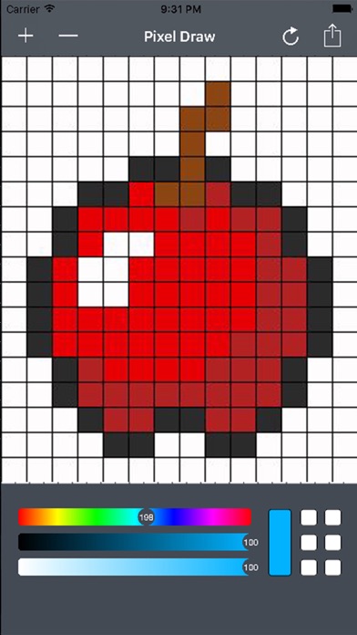 Screenshot #2 pour PixelPad - Draw in Grids to Make Pixel Art