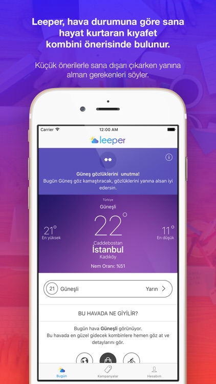 Leeper - Hava durumuna göre kombin önerileri