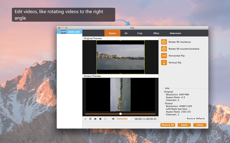 Make Camcorder Videos Mac Compatible: Ufusoft Mxf Converter