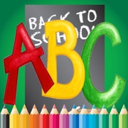 ‎ABC彩图儿童年龄1-10（字母上）：绘画与着色免费学习技能网页游戏