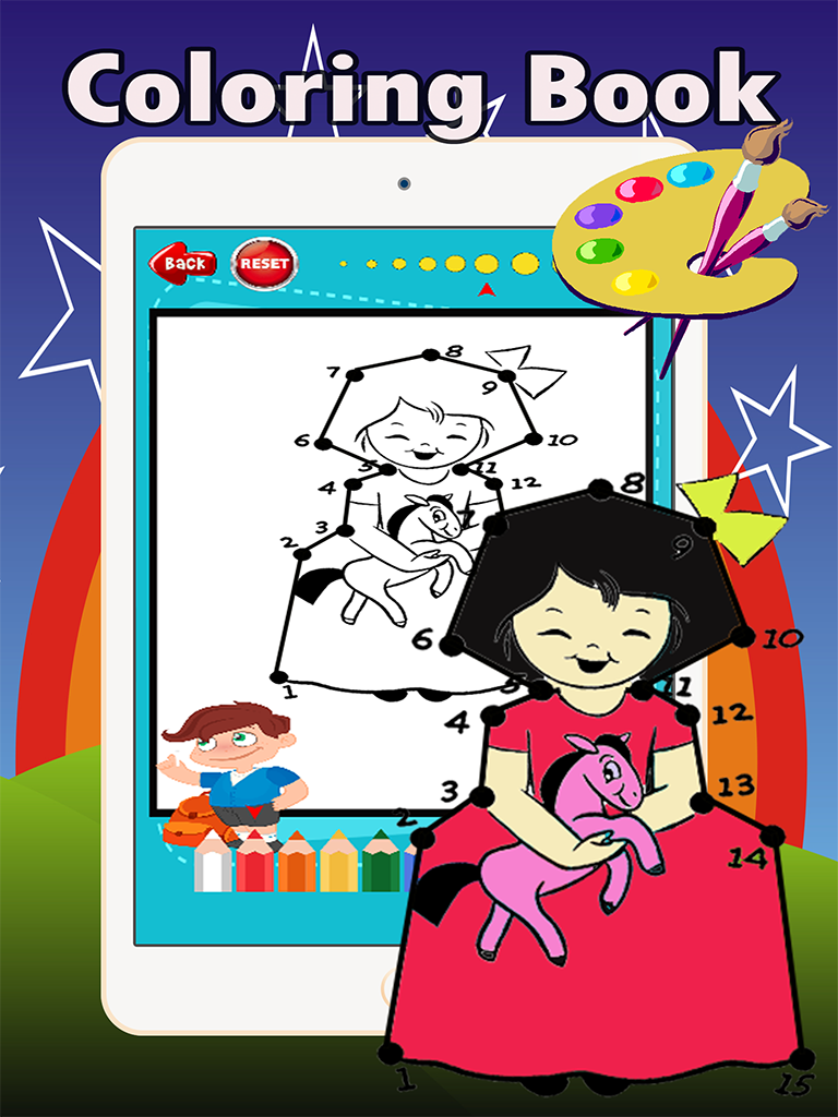 Dot to Dot Coloring Book: complete coloring pages by connect dot games free for toddlers and kids screenshot 7