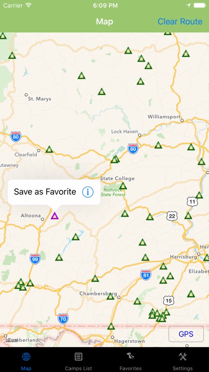 Pennsylvania – Camping & RV spots