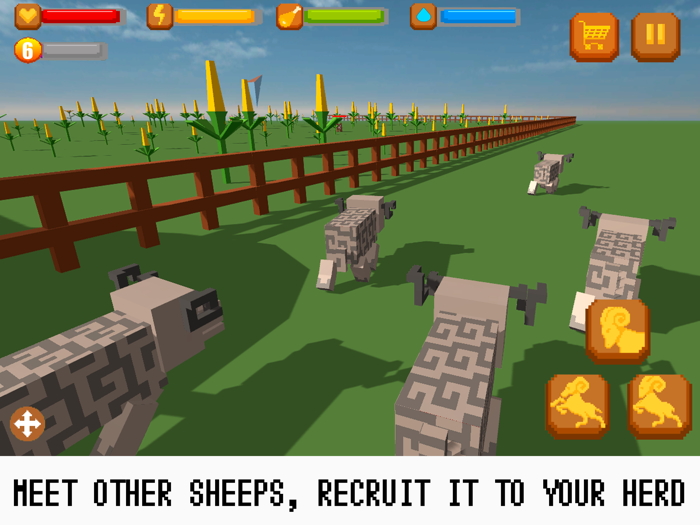 Pixel Wildlife Sheep Survival Simulator Free