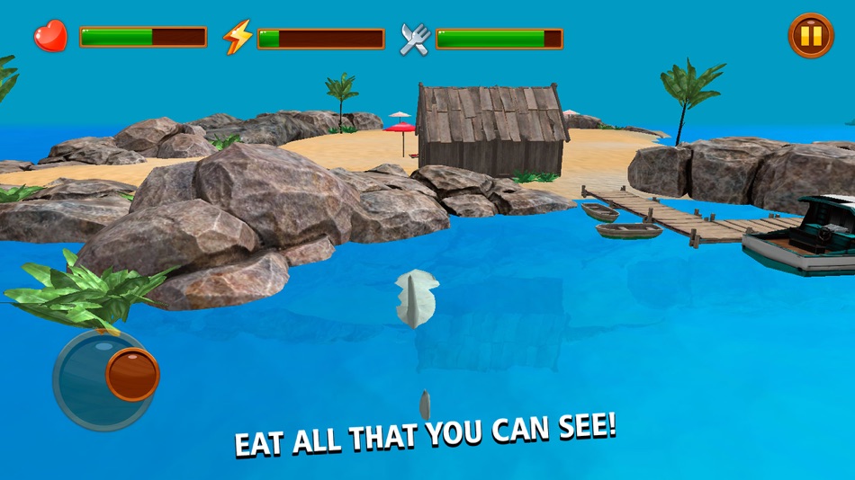 #4. Wild Crazy Shark Simulator 3D (iOS) 由: Tayga Games OOO