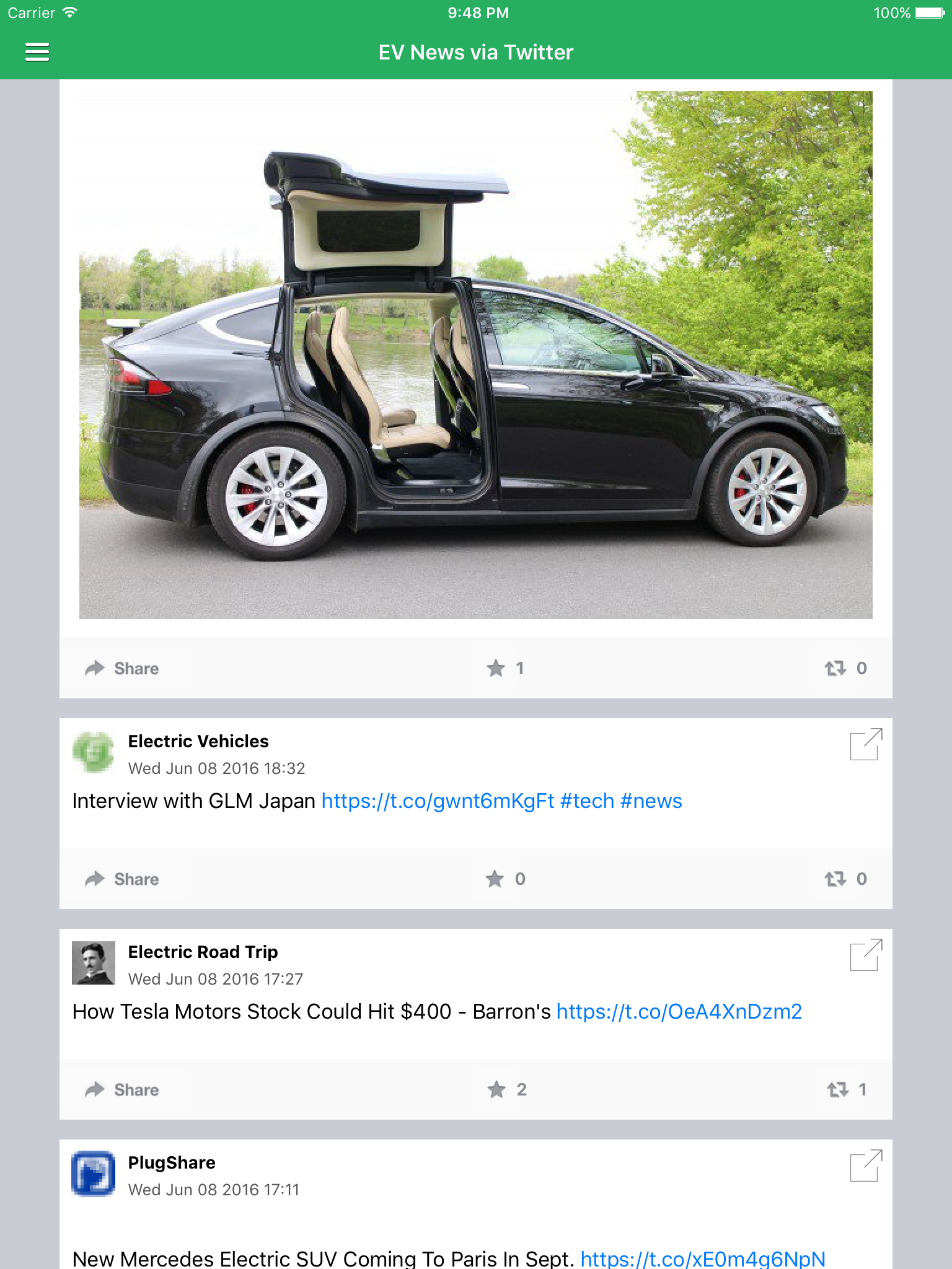 Electric Car News & Vehicles Rumors