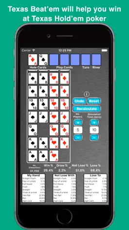 Game screenshot Texas Beat'em - The Poker Helper mod apk