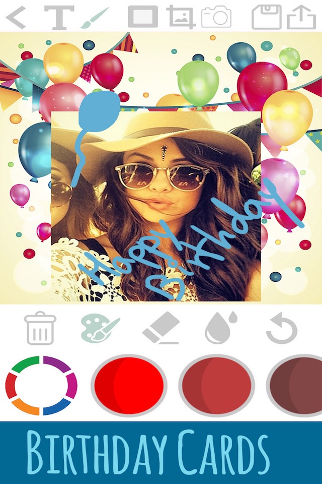 Create birthday cards - edit and design postcards screenshot 3